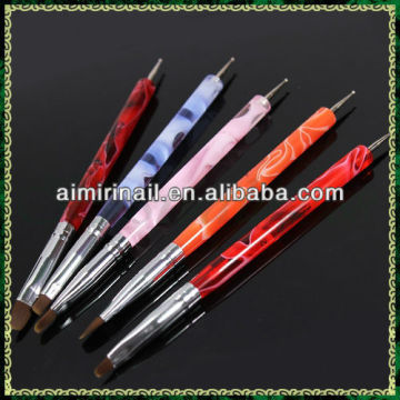 2 way nail art pen brush nail dotting pen two way nail pen