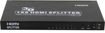 HDCP Compliant HDMI Splitter Distribution 1x8