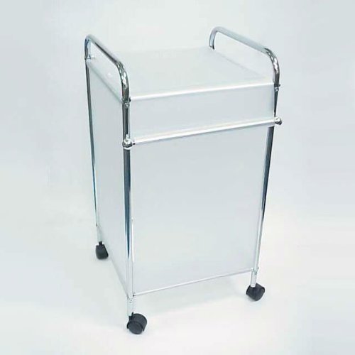 Simple Style 4 Wheel Metal Tube White Board Square Laundry basket