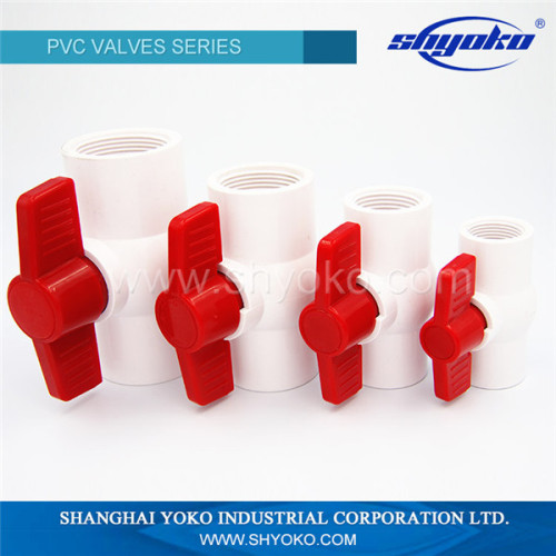 Hot Selling Made In China pvc compact ball valve for water supply