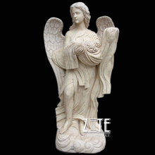 New Products life size white natural marble angel statues