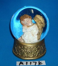 Christmas Decoration Gold Angel Water Globe