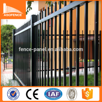 Australia market spear top security ral 9005 black metal fence panel