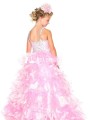 Custom Made Lovely Crystal Halter Neck Ruffled Organza Princesse Princesse Robes de mariée