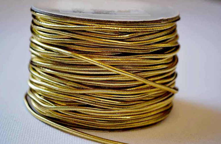 Wholesale Gold Elastic Cord