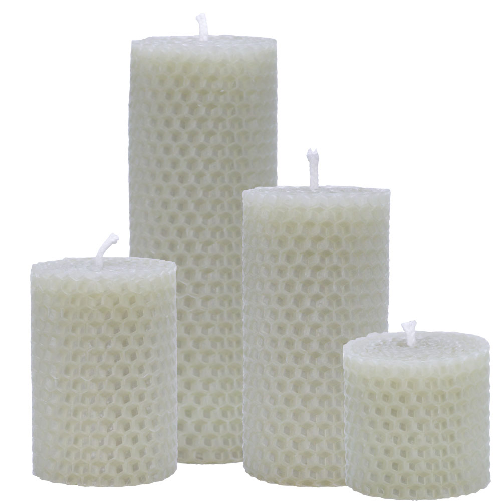 Pure Natural Rolling Beeswax Honeycomb Sheet Taper Candles