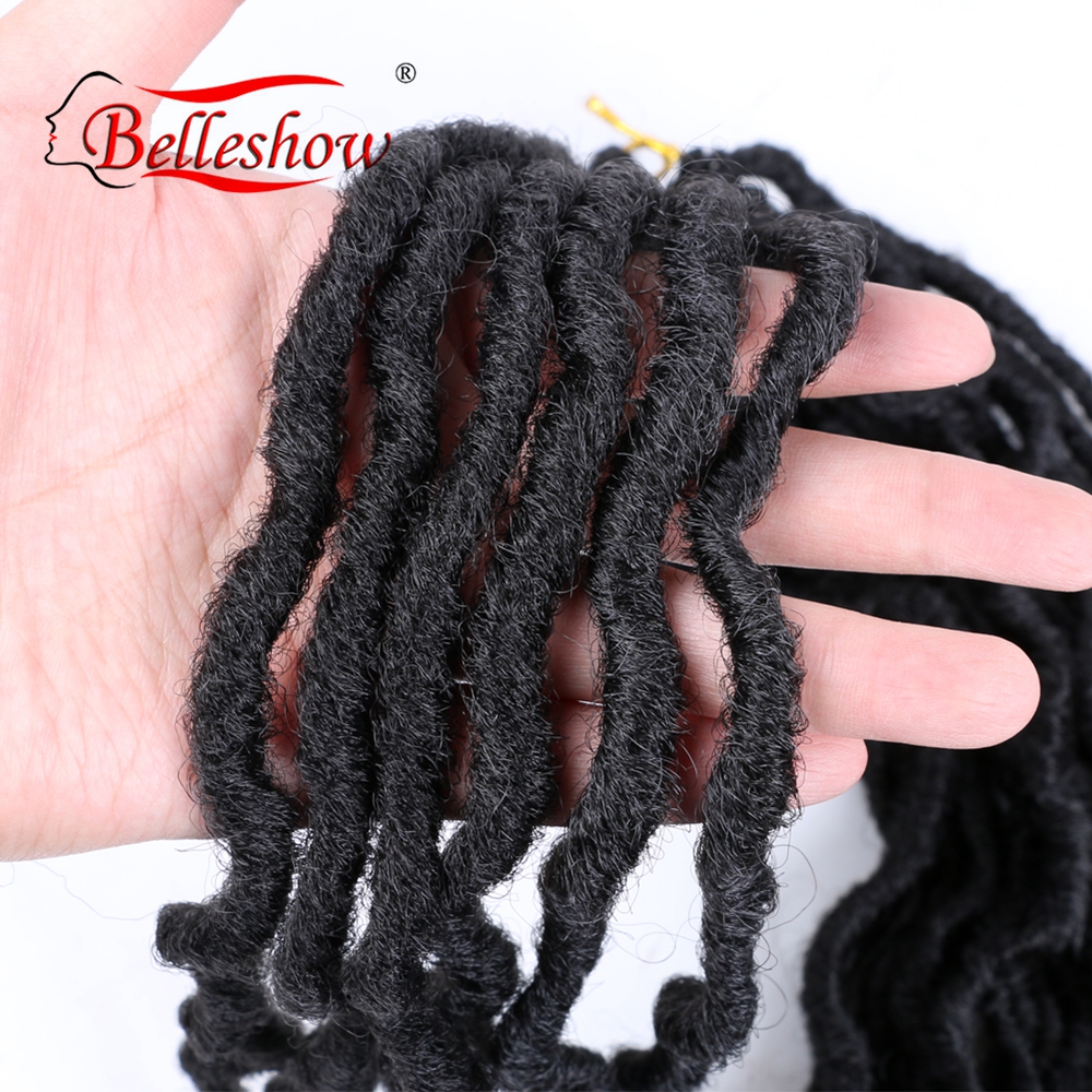 Hot sell 18 inch 24 stands 100g synthetic ombre dreadlock hair braids gypsy locs types of faux locs