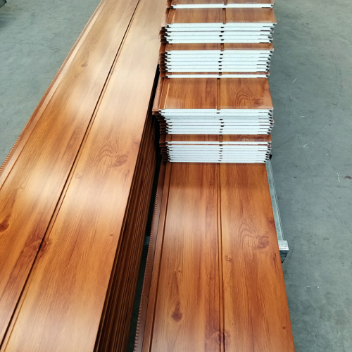 Wood structural insulated metal wall panels