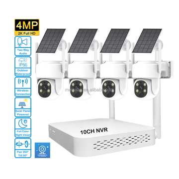 4MP Wireless Solar Powered PTZ CCTV Camera Kit