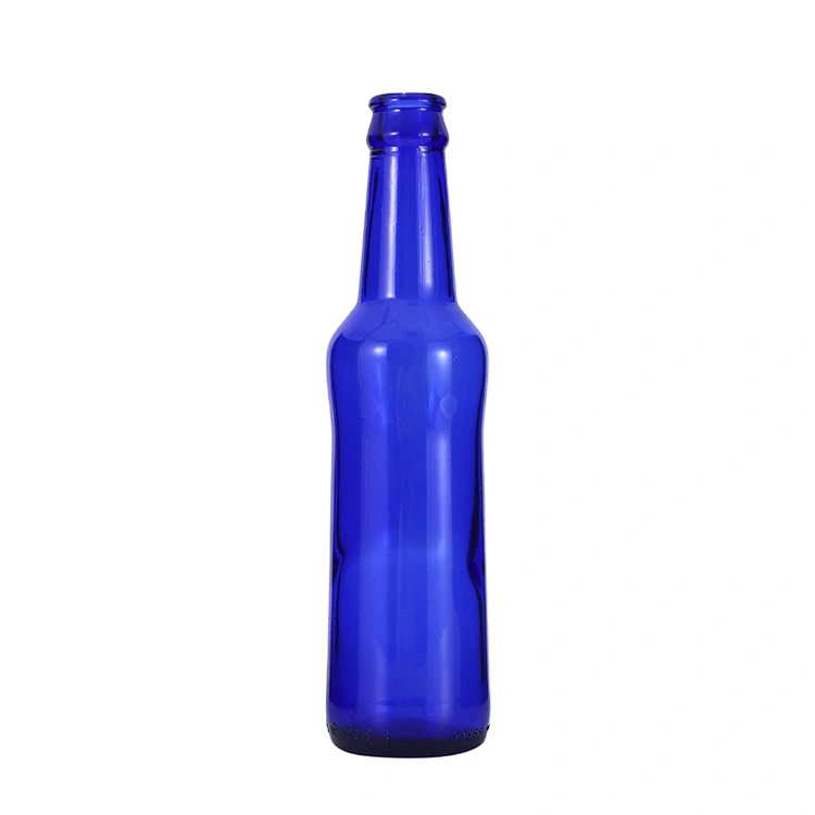 Wholesale 330ml 500 Ml Cobalt Blue Glass Beer Bottle with Crown Cap