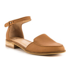 Nuevos zapatos planos de las mujeres del color de Brown de la manera con la hebilla (YF-22)