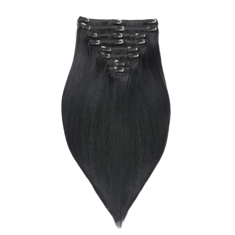 High Quality Clip In Hair Extensions 8pcs Natural Human Virgin Hair Custom Remy Hair Extensions Clip In