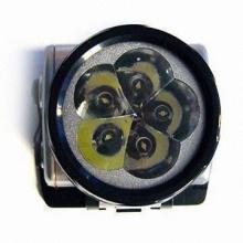 5-piece LED Headlight/Head Lamp with Adjustable inclination, Rechargeable