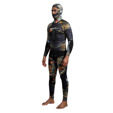 Seaskin Mens 3mm Two Pieces Open Cell Spearfishing Wetsuit