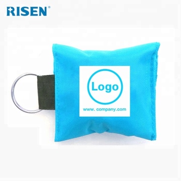 CPR face mask shield keychain cpr one way valve mask