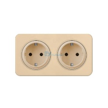 16A 250V Double German EU Standard 2 Pin MF Socket