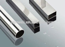 bright finish stainless steel square pipe