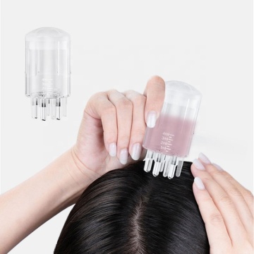 Portable Salon Scalp Care Ball Massager Comb Guide Bottle