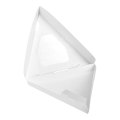 Eco-Friendly White Pizza Slice Container with Viewing Window