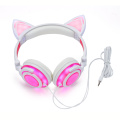 chargeable glowing cute cat ear headphone