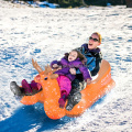 Trenó de neve para adultos infláveis ​​renas neve trenó