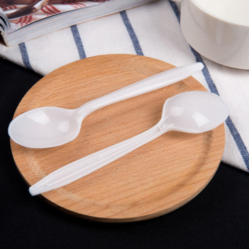 New Food Grade Disposable Tableware Plastic PP Heavy Duty Spoon Cutlery