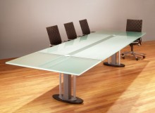 oval flat round conference table tempered glass