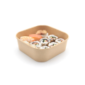 Durable Paper Food Tray with Square Design