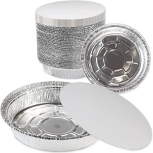Disposable Aluminum Pie Pans, 7-9 Inch, 1000 Pieces