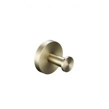 Moon robe hook brushed brass