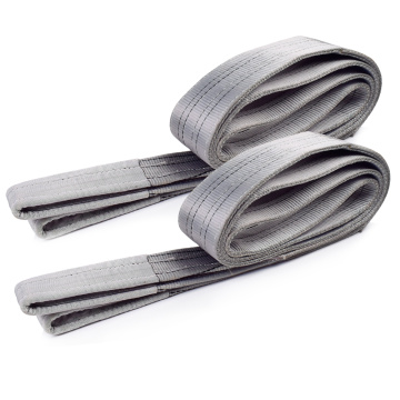 4 Ton Capacity 4M Or OEM Length 120MM Width Lifting Flat 4T Webbing Sling Belt Gray Color Safety Factor 8:1 7:1 6:1 Type