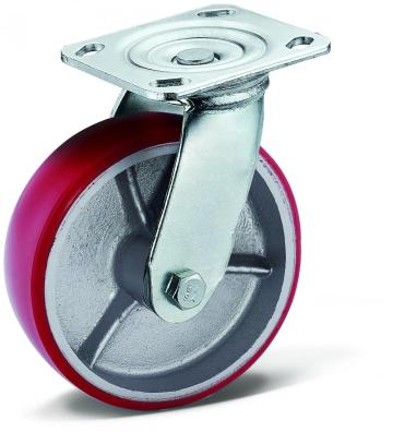 Rubber Wheel with total Brake Caster,hammer caster