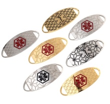 Professional Steel ID Tags for Medical Alerts in Various Colors