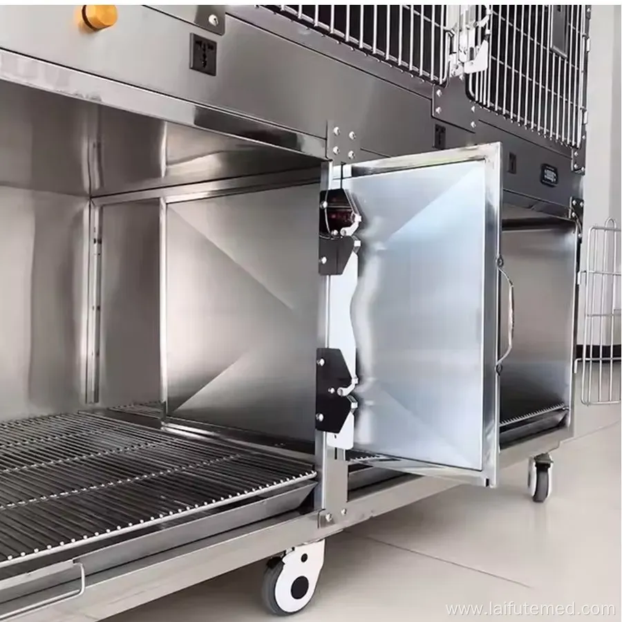 Pet ICU Cage with Puppy Incubator for Veterinary Clinics