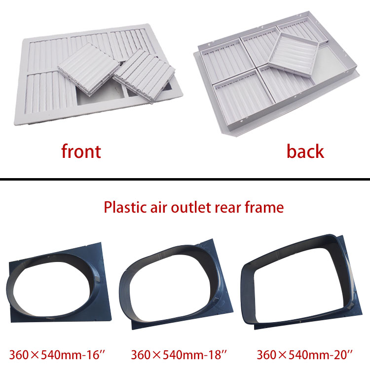 Plastic ABS diffuser central air-conditioning louver ventilation square diffuser air outlet
