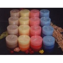 Various Colors of Rustic Pillar Candle