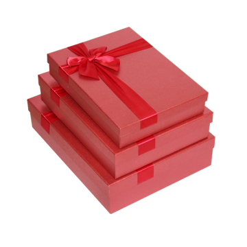 Red Base and Lid Rigid Gift Box