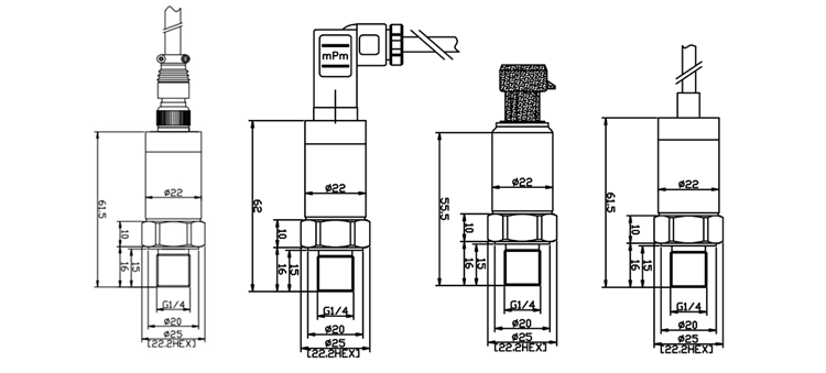 GPT230 Analog Ausgang Edelstahldrucksender Sender