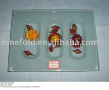 Glass tray ( glass dish , glassware , glass tableware )