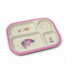 Bamboo Fiber Kids Dinner Trays - Custom Made Food Trays