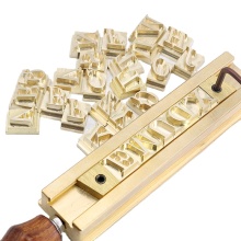 Brass Number and Letter Punch Set for Custom Logo