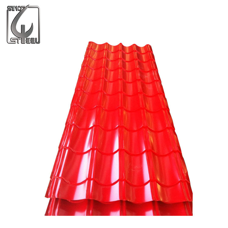 0.4*800mm Prepainted Sheet Color Roof Price In Piece Colored Painting The PPGI Roofing Sheets