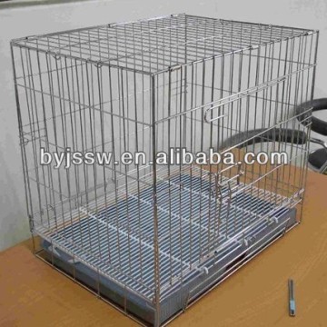 galvanized steel metal folding dog cage