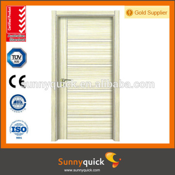 high quality wooden flat design interior semi solid wooden door