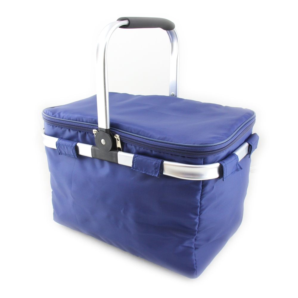 Folding Thermal Picnic Basket Insulated Cooler Bag