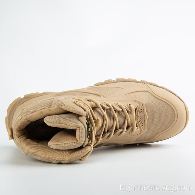 पुरुषों की सैन्य सामरिक जूते साबर चमड़े