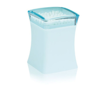 Plastic Blue Toothpick Box with Lid