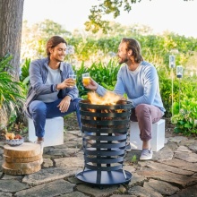 Hot Sales Fire Pit Feuerkorb Outdoor Garden Fire Basket With Sparks Screen