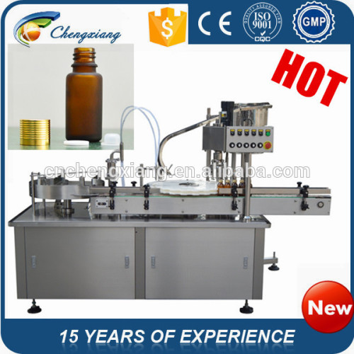 hot sale Automatic adhesive alcohol filling glass bottle machine, alcohol bottle filling capping machine(trade assurance)