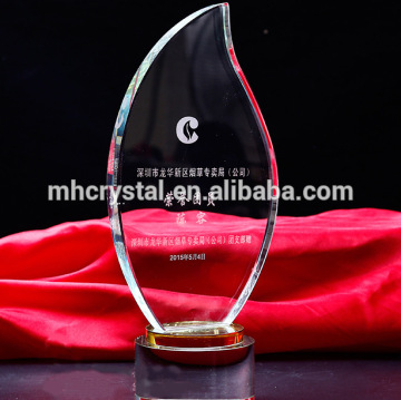Optical Crystal Flame glass trophy award MH-J0906